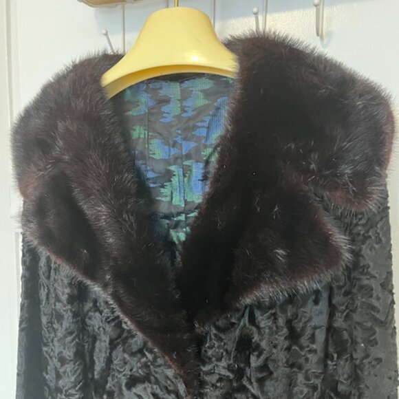 Rare Vintage Mink & Broadtail Persian Lamb Coat (small) - Picture 7 of 11